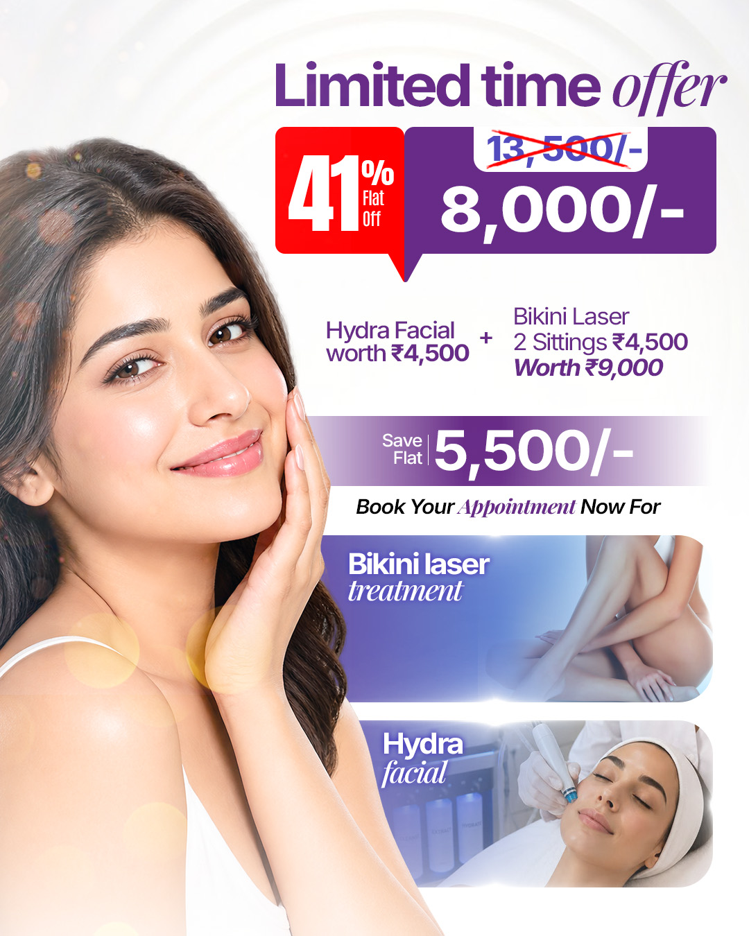 Hydra Facial Offer at Look Young Clinic Gurgaon