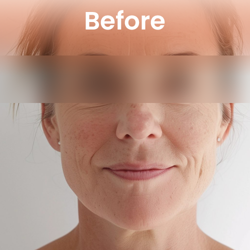 Before microneedling therapy